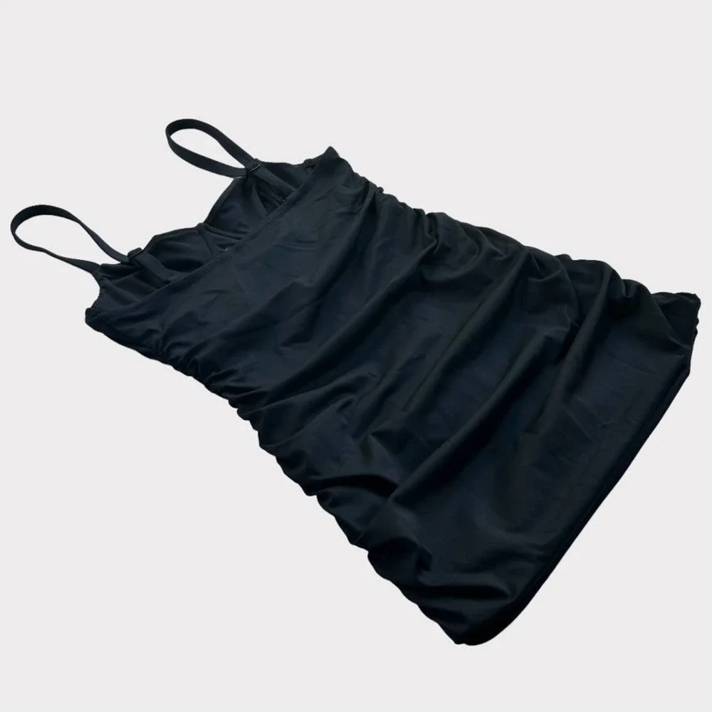 SKIMS Shaping Swim Ruched One Piece in Onyx Size Small